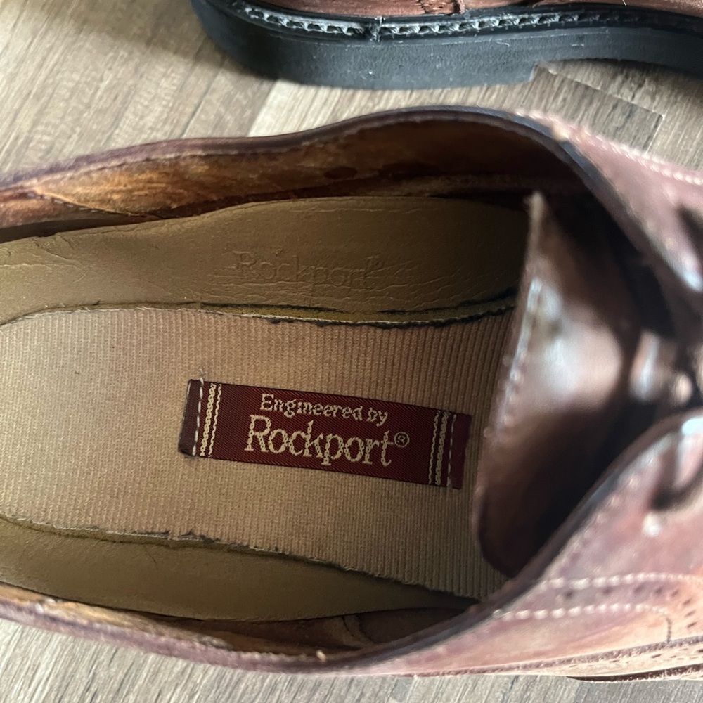 Engineered By Rockport Mens Call Perth Timber Oxford Shoes SZ 10 - Picture 2 of 9